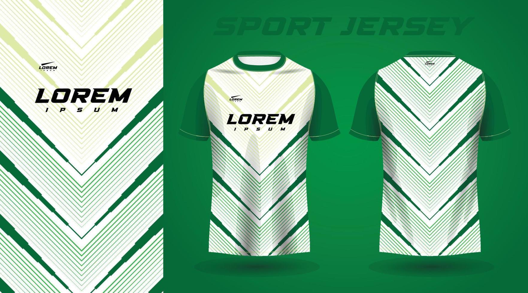 conception de maillot de sport chemise verte vecteur