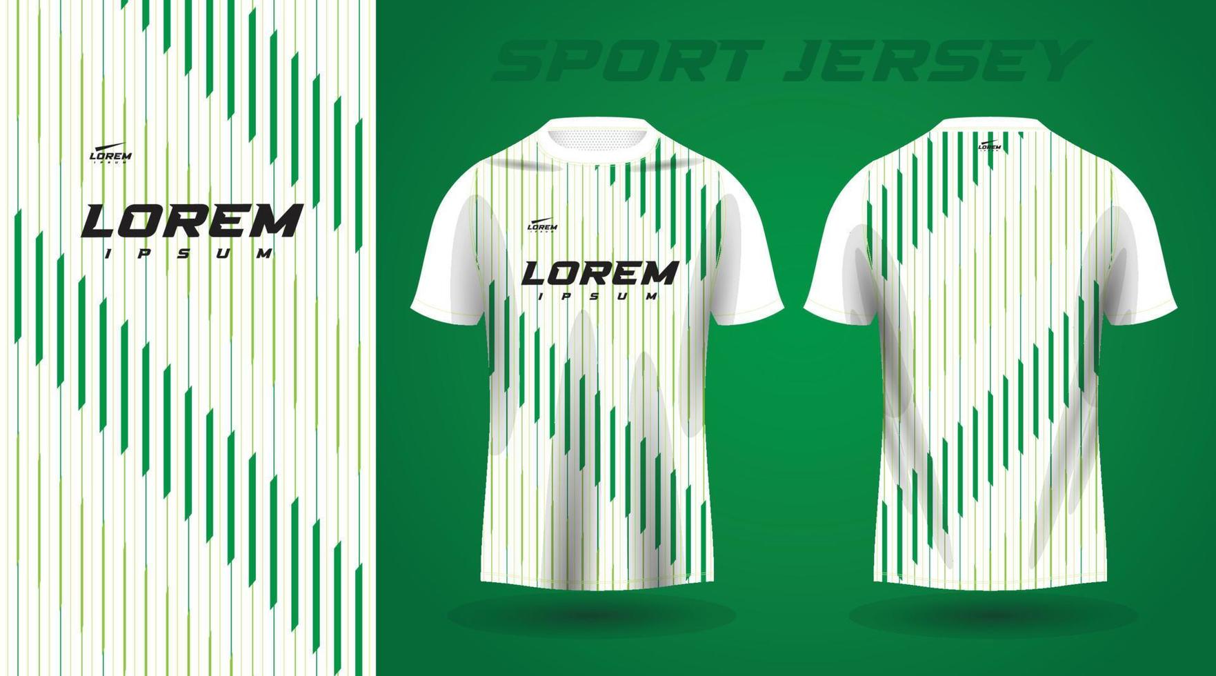 conception de maillot de sport chemise verte vecteur