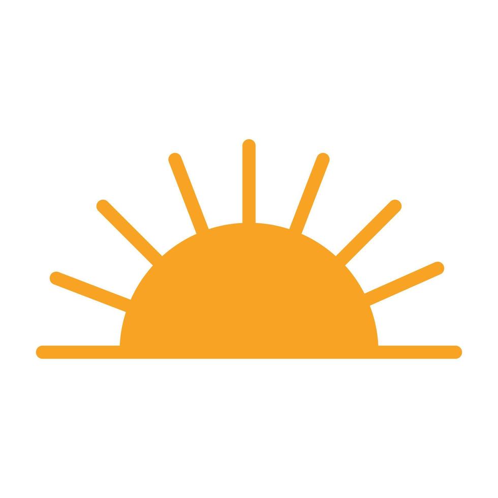 icône vectorielle du soleil dans un style rétro vecteur