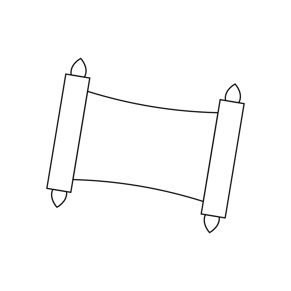 éléments de conception de yom kippour rouleaux de papier vecteur