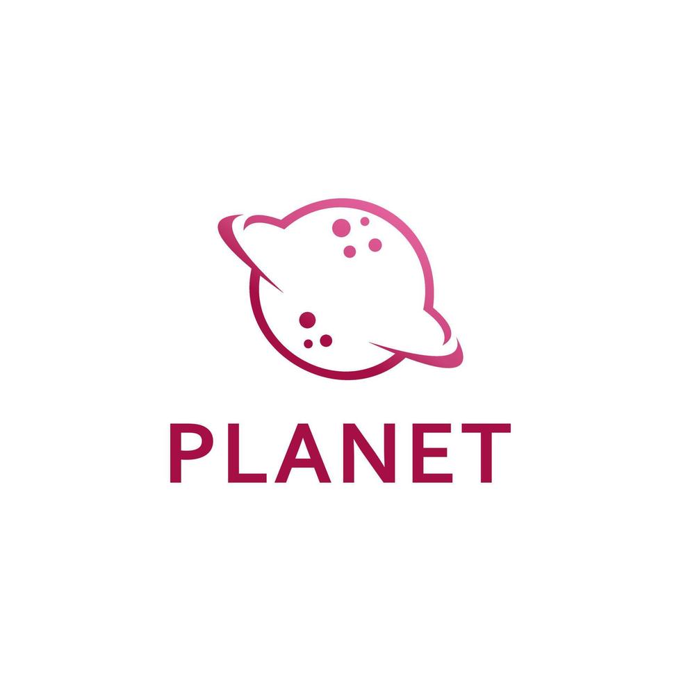 planète logo design illustration vectorielle vecteur