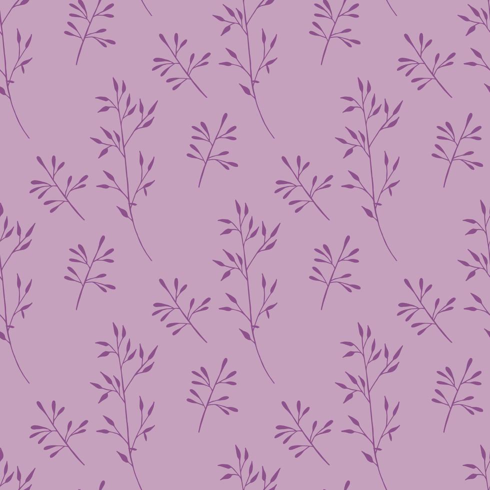 modèle sans couture avec branches violettes. image vectorielle. vecteur