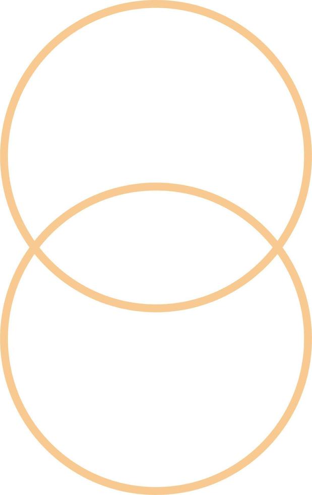 conception minimale de contour ovale vecteur