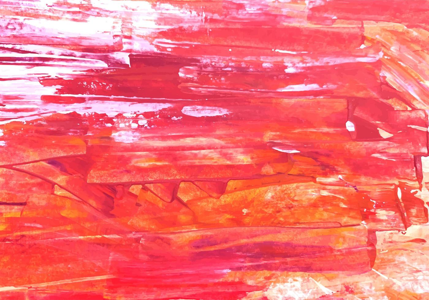 fond de texture peinte abstraite orange et rouge. vecteur