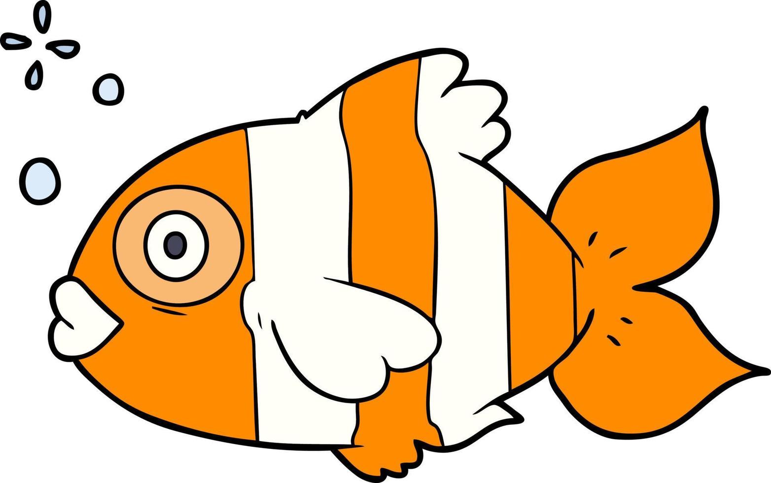 poisson exotique de dessin animé vecteur