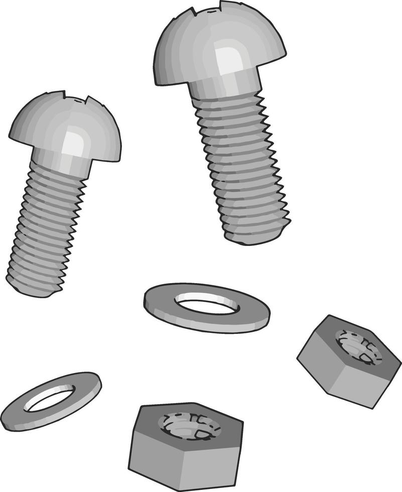 vis, illustration, vecteur sur fond blanc.