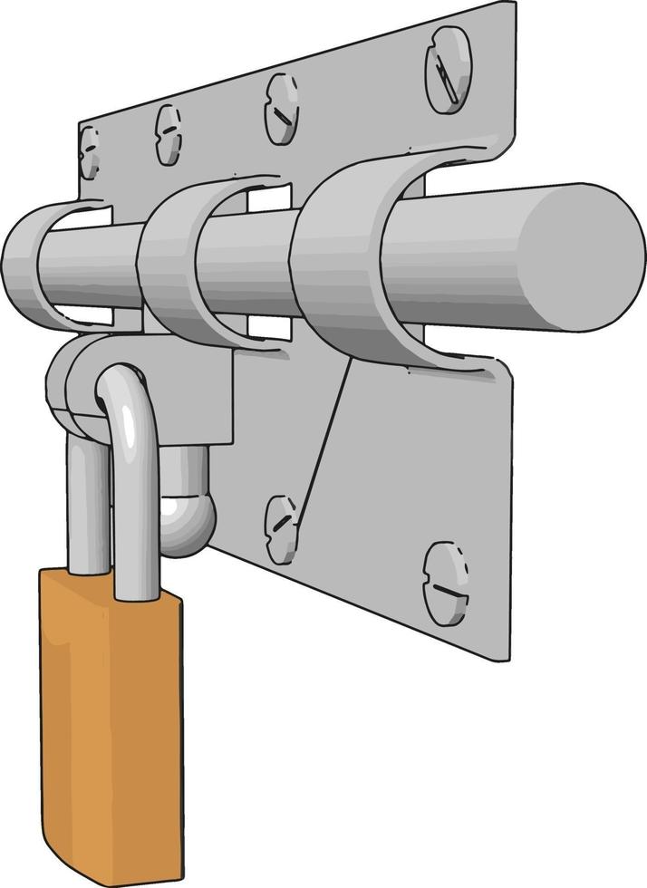 serrures de porte, illustration, vecteur sur fond blanc.