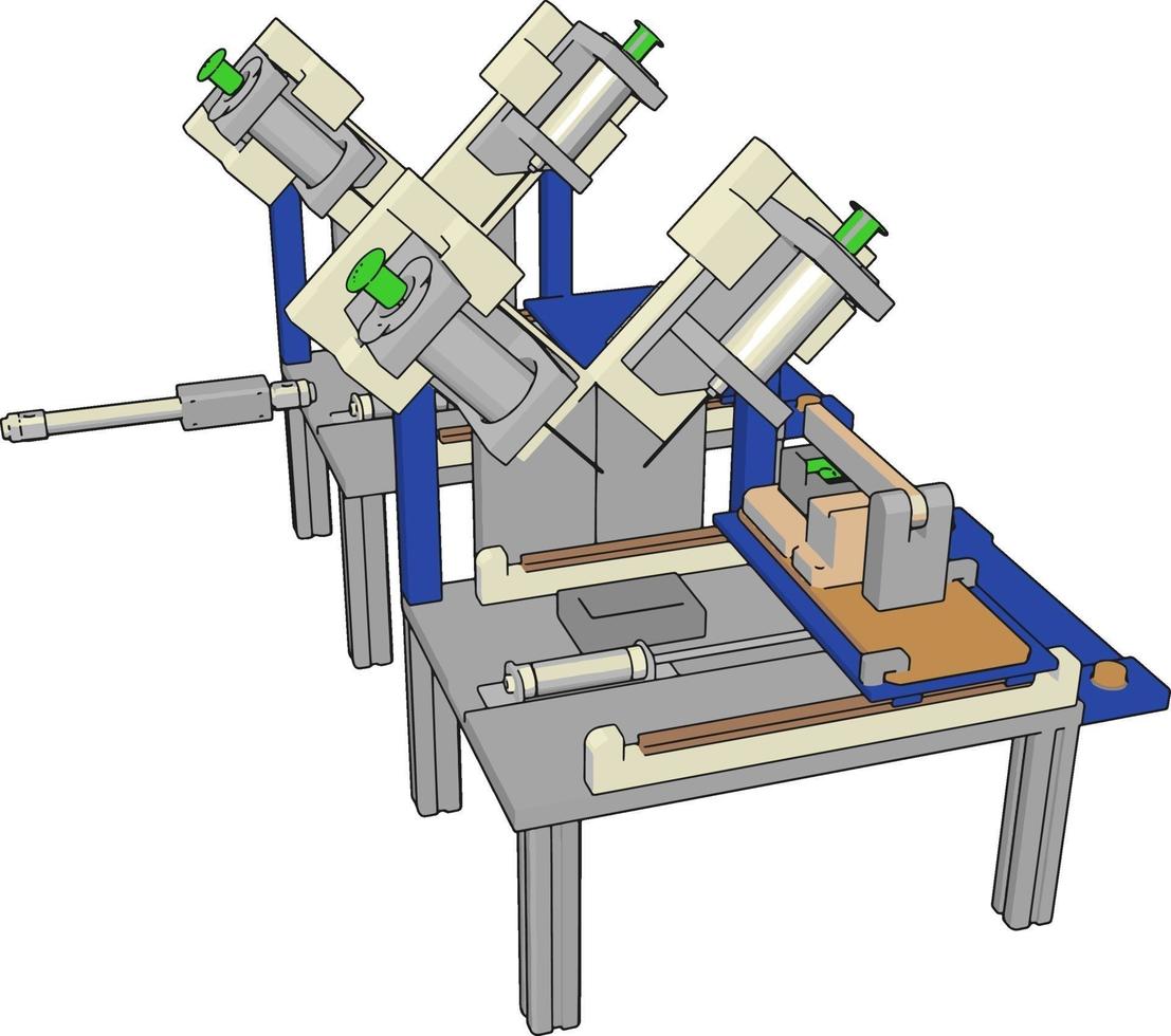 scies à table machine, illustration, vecteur sur fond blanc.