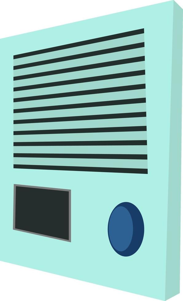 Contrôle du ventilateur, illustration, vecteur sur fond blanc
