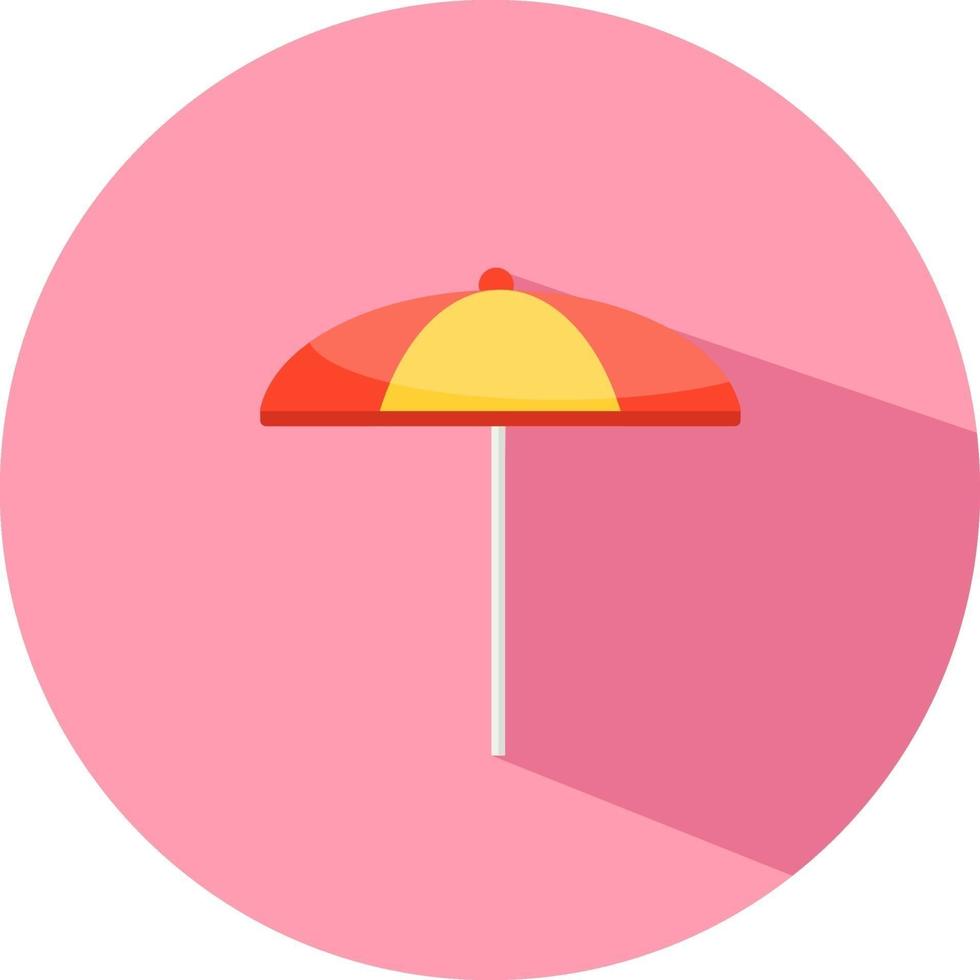 grand parasol, illustration, vecteur sur fond blanc.
