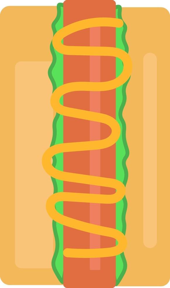 hot-dog, illustration, vecteur sur fond blanc.