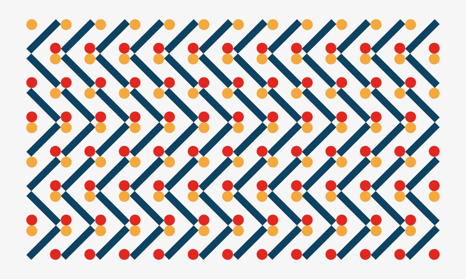 fond de motif géométrique bauhaus. arrière-plan géométrique tendance avec style bauhaus. arrière-plan géométrique avec triangle, cercle et rectangle. arrière-plan géométrique moderne sans soudure. vecteur