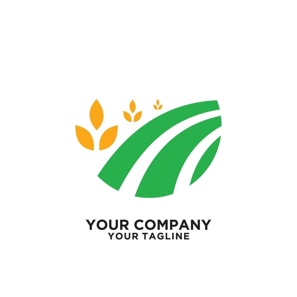 logo de l'agriculture et modèle de vecteur de symbole
