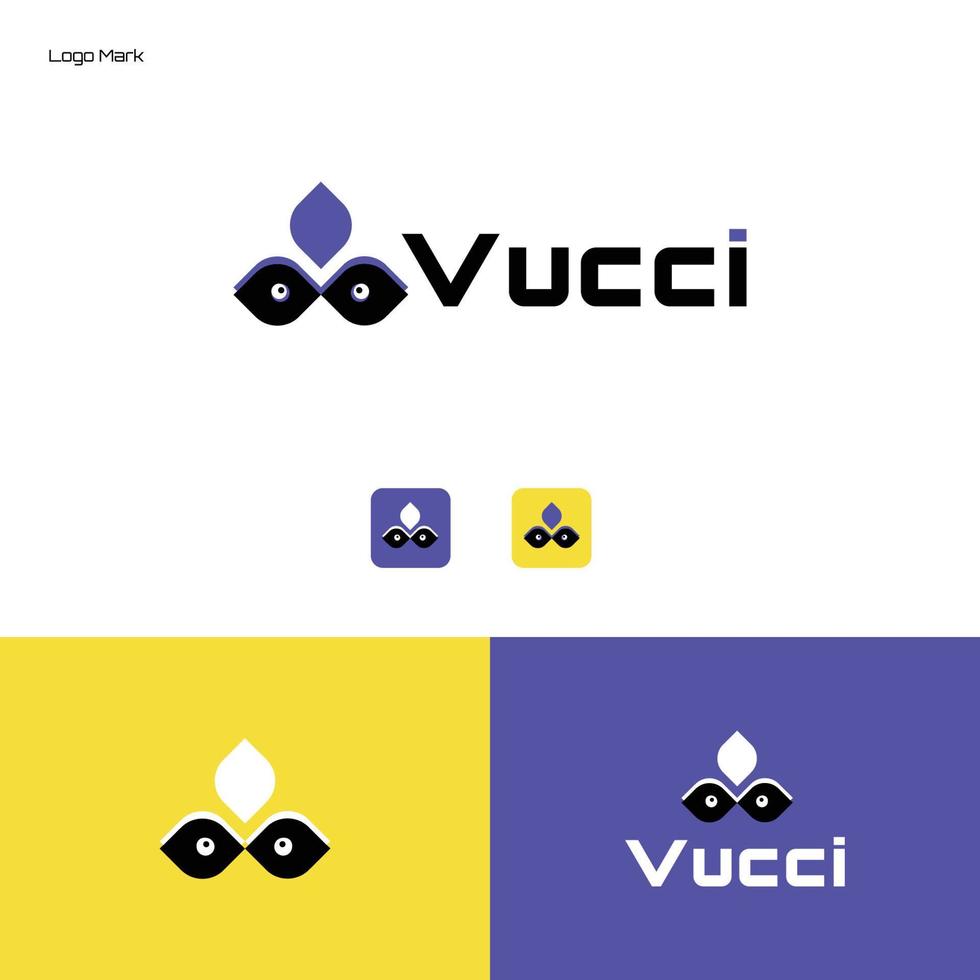 logo lettre v - logo vucci vecteur