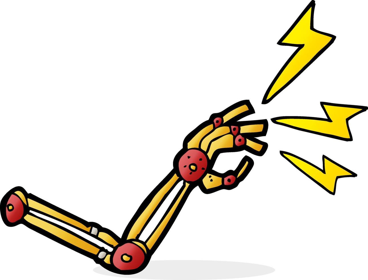 bras de robot de dessin animé vecteur