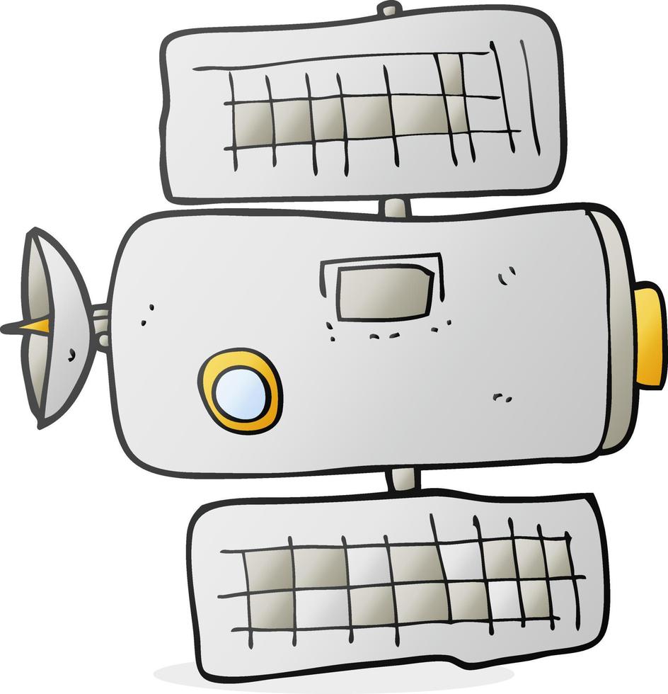 station spatiale de dessin animé vecteur