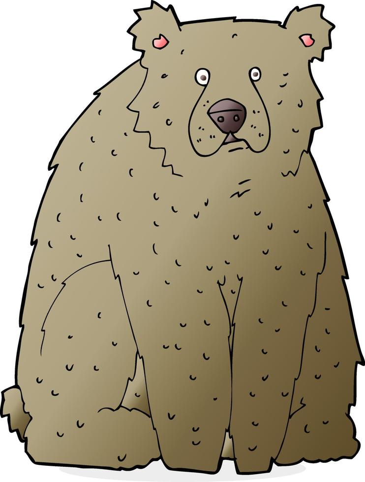 ours drôle de dessin animé vecteur
