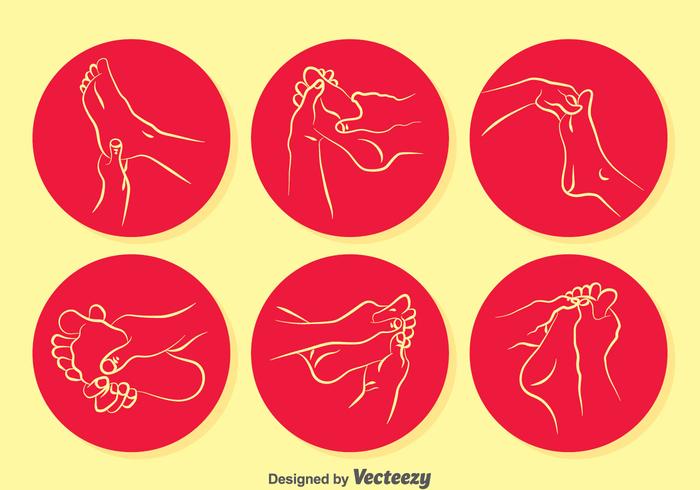 Vector de réflexologie