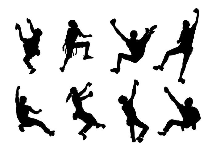 Climber Silhouette Vectors