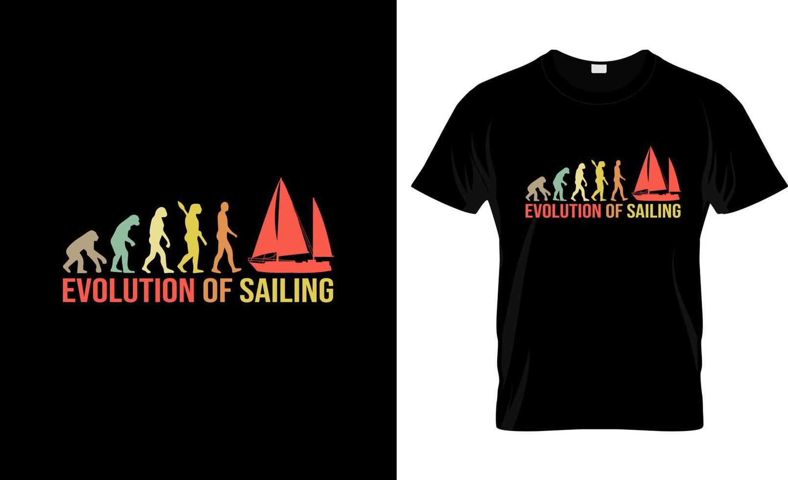 conception de t-shirt de voile, slogan de t-shirt de voile et conception de vêtements, typographie de voile, vecteur de voile, illustration de voile