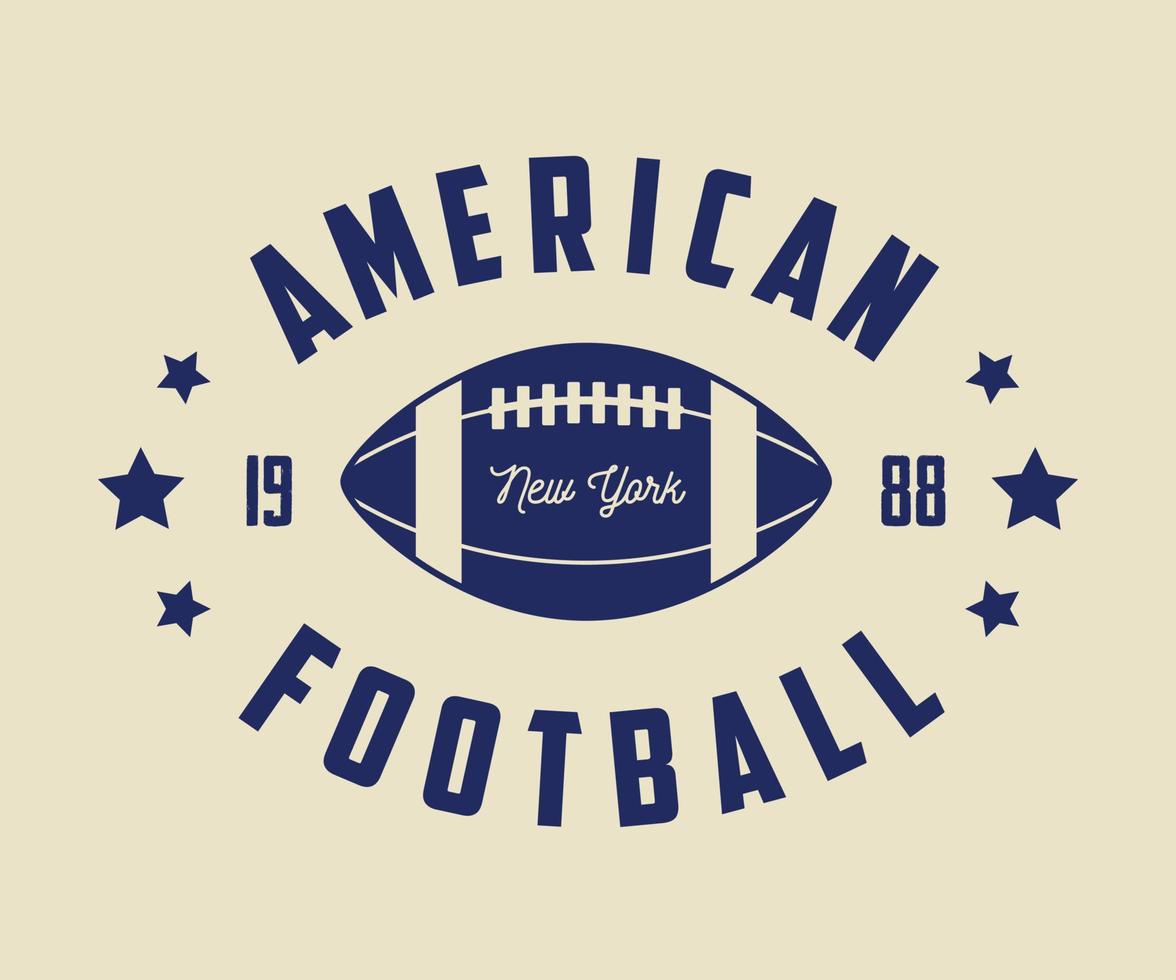 étiquettes, emblèmes et logo vintage de rugby et de football américain. illustration vectorielle vecteur