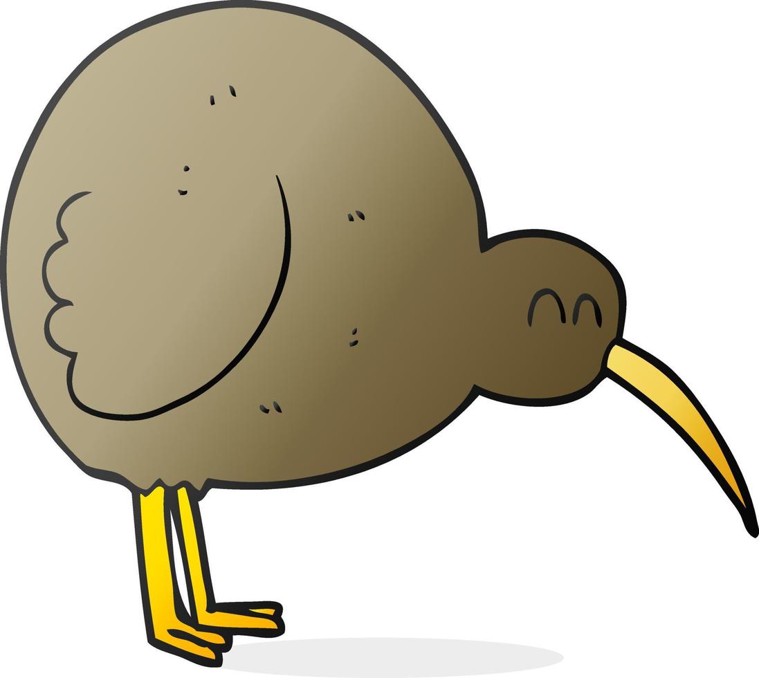 dessin animé kiwi oiseau vecteur