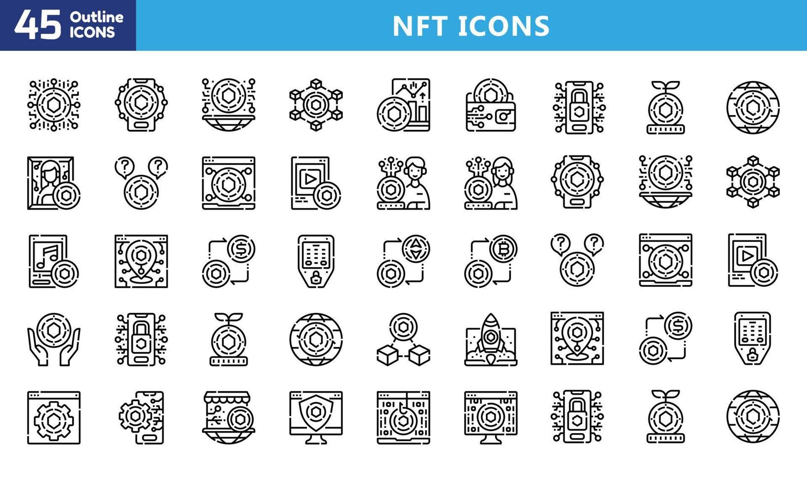 icônes pour mobile et web. pictogrammes de haute qualité. ensemble d'icônes linéaires d'affaires, médical, ui et ux, médias, argent, voyages, etc. vecteur