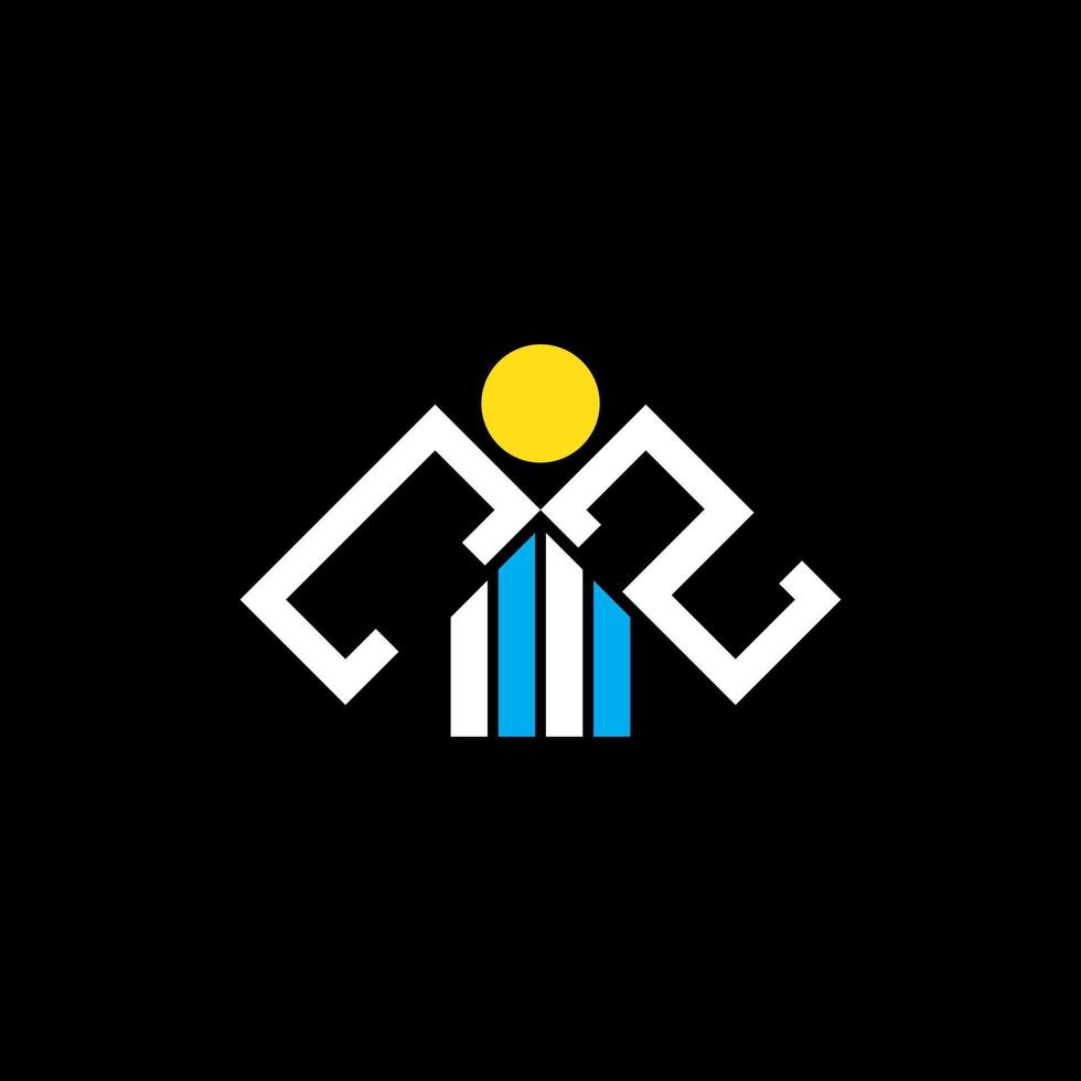 conception créative de logo de lettre cz avec graphique vectoriel, logo cz simple et moderne. vecteur