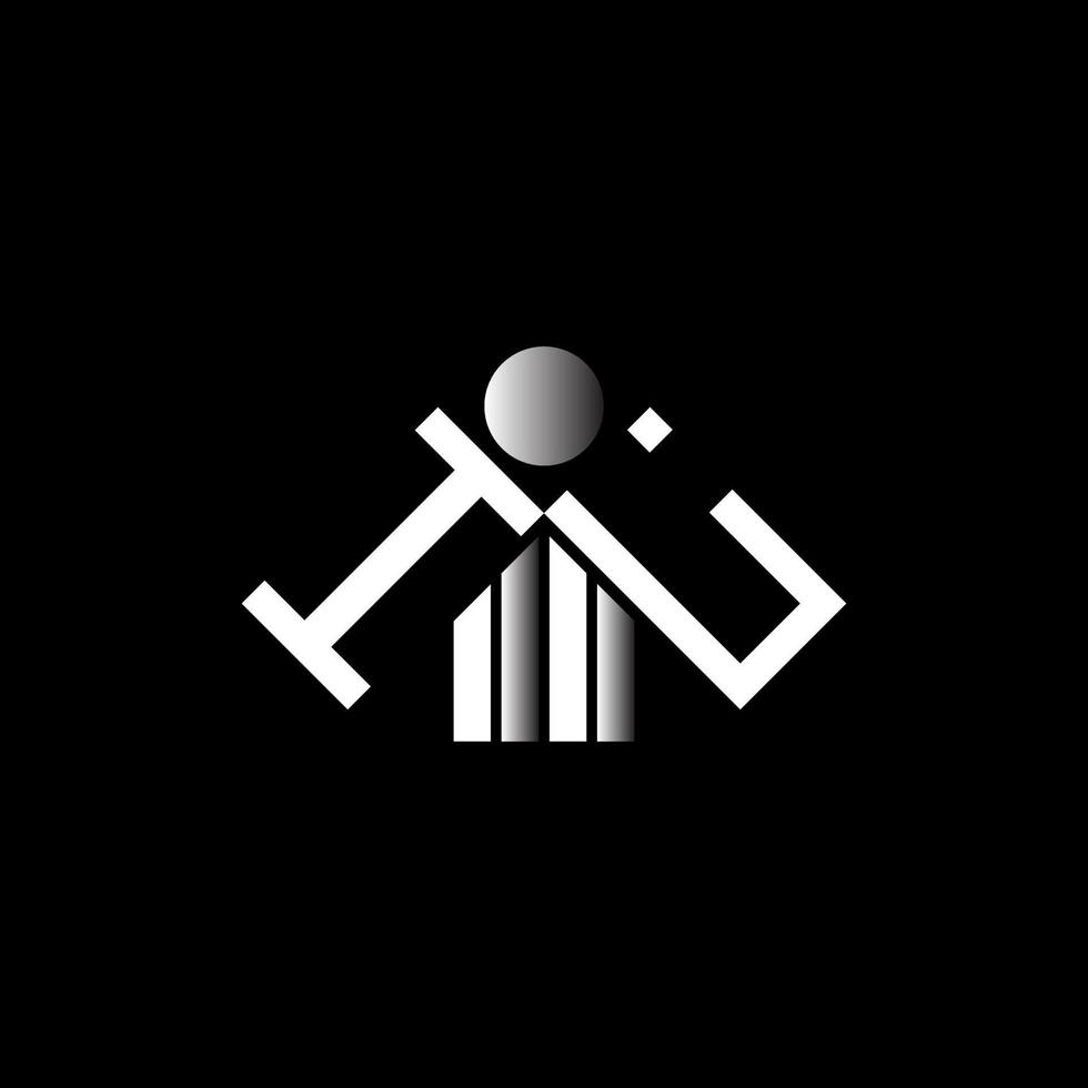 conception créative du logo de la lettre avec graphique vectoriel, logo simple et moderne de l'il. vecteur