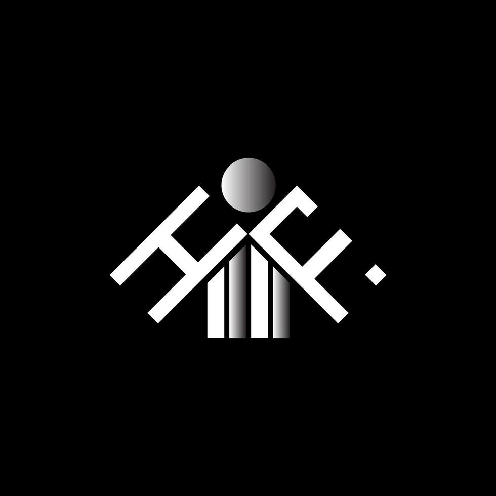conception créative du logo hf letter avec graphique vectoriel, logo hf simple et moderne. vecteur