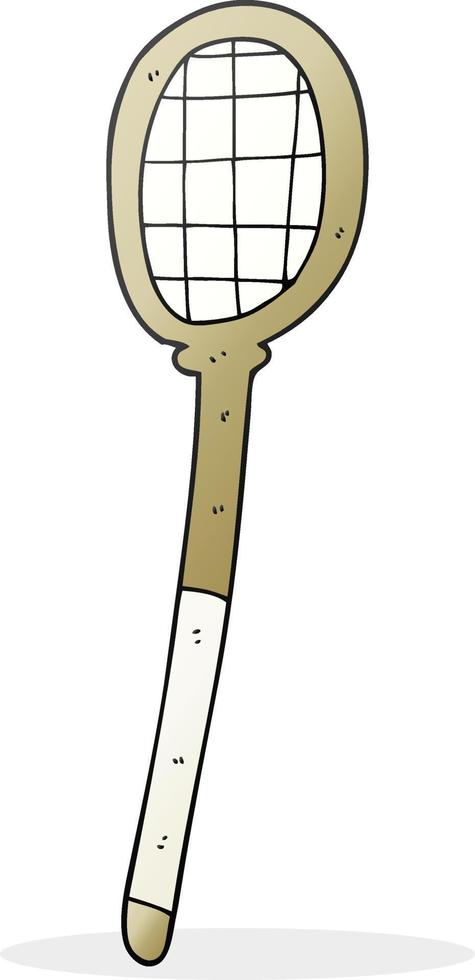 raquette de tennis de dessin animé vecteur