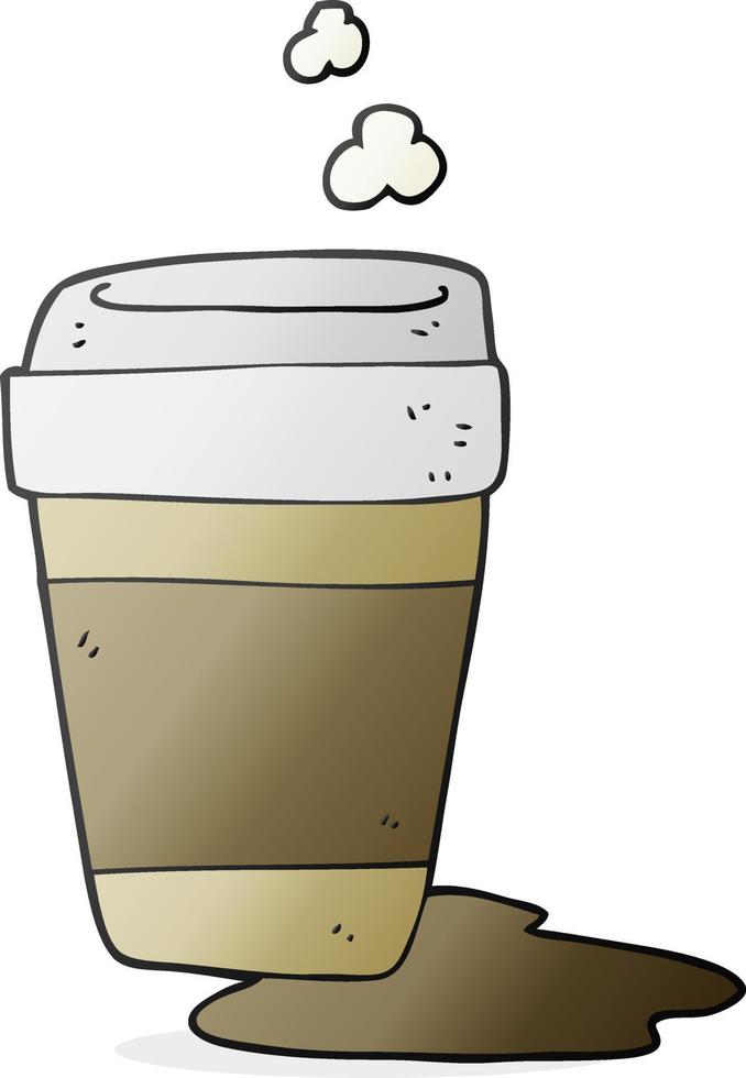 tasse à café de dessin animé vecteur