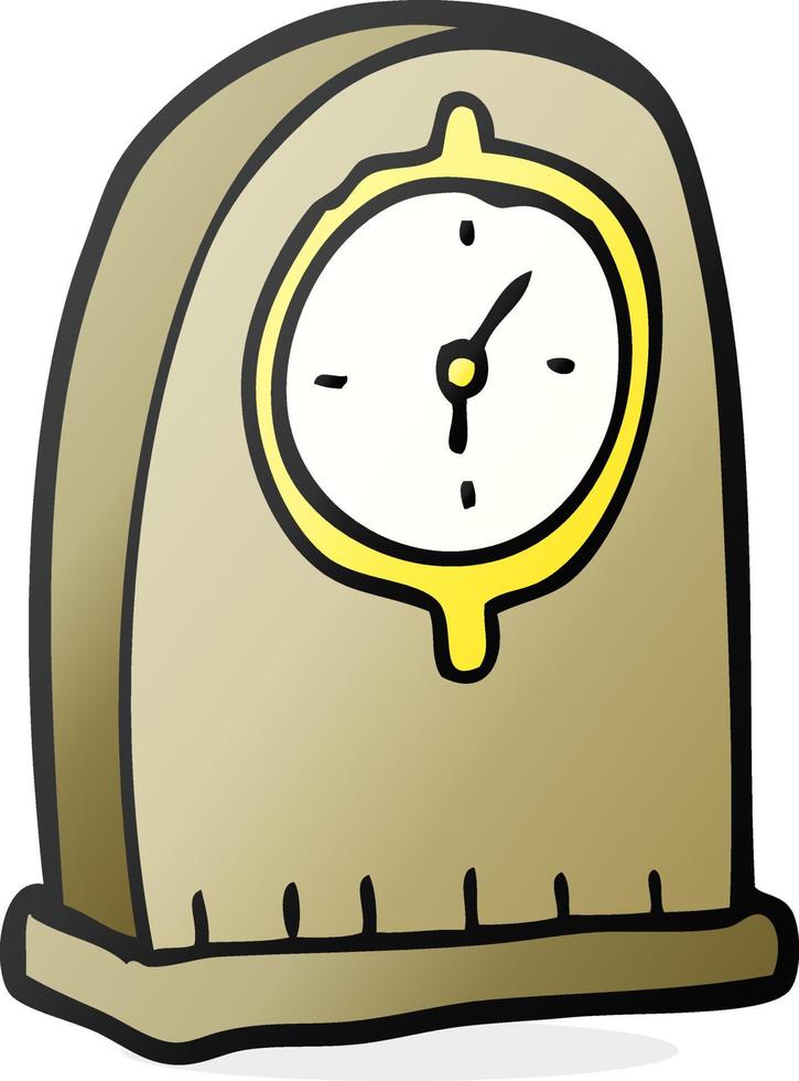 vieille horloge de dessin animé vecteur