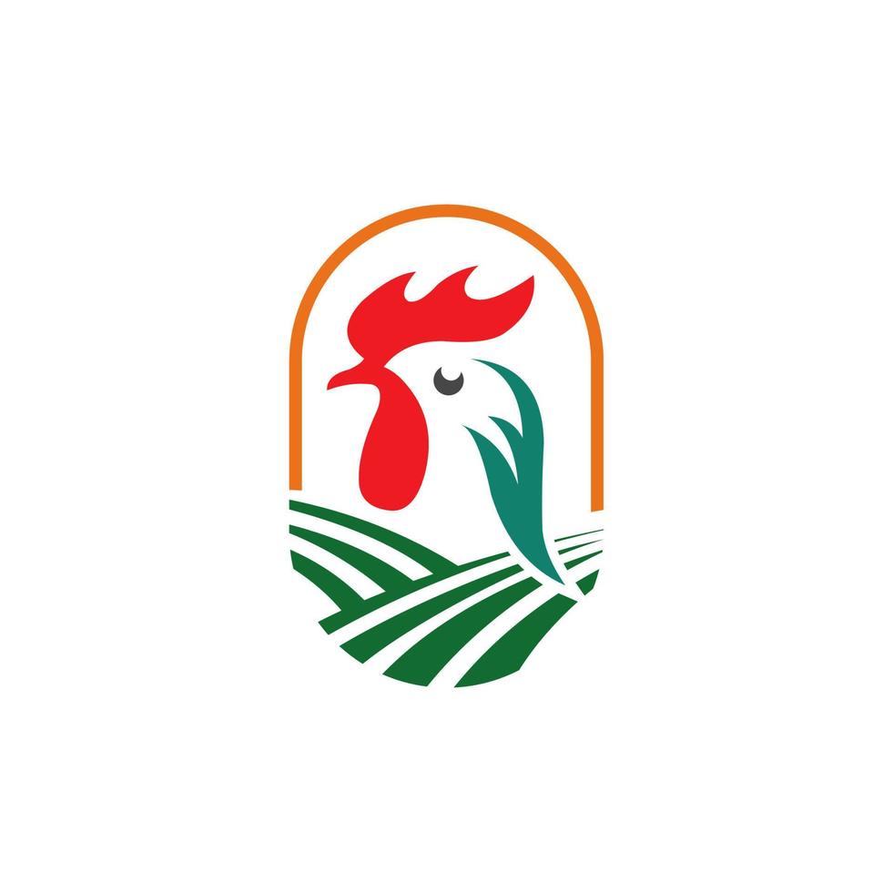 vecteur de logo de poulet