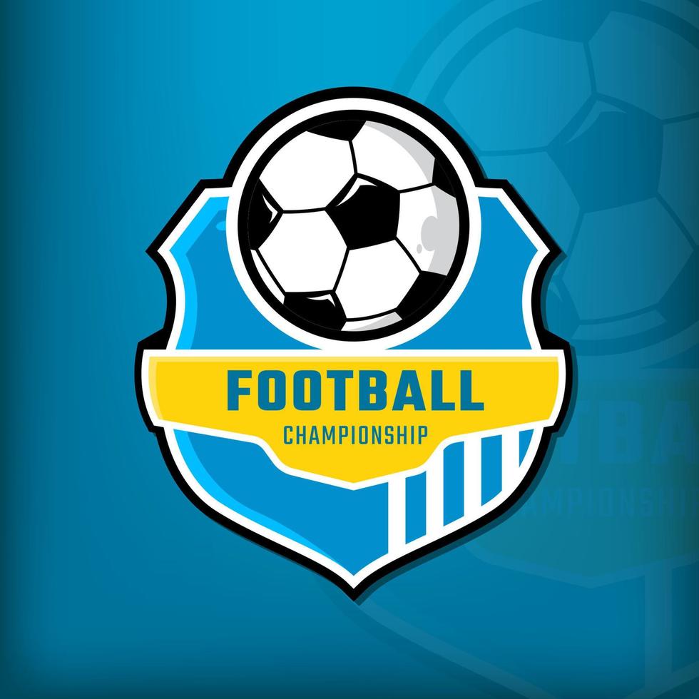 logo d'insigne de championnat de sport de football vecteur