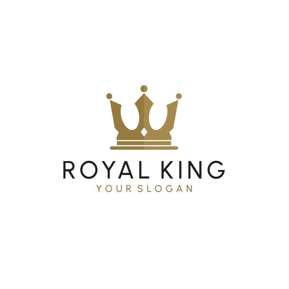 couronne logo roi royal reine modèle vectoriel de conception de logo abstrait. icône de concept de logo de symbole géométrique.