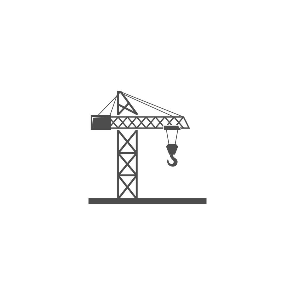 grue logo icône illustration de conception vecteur