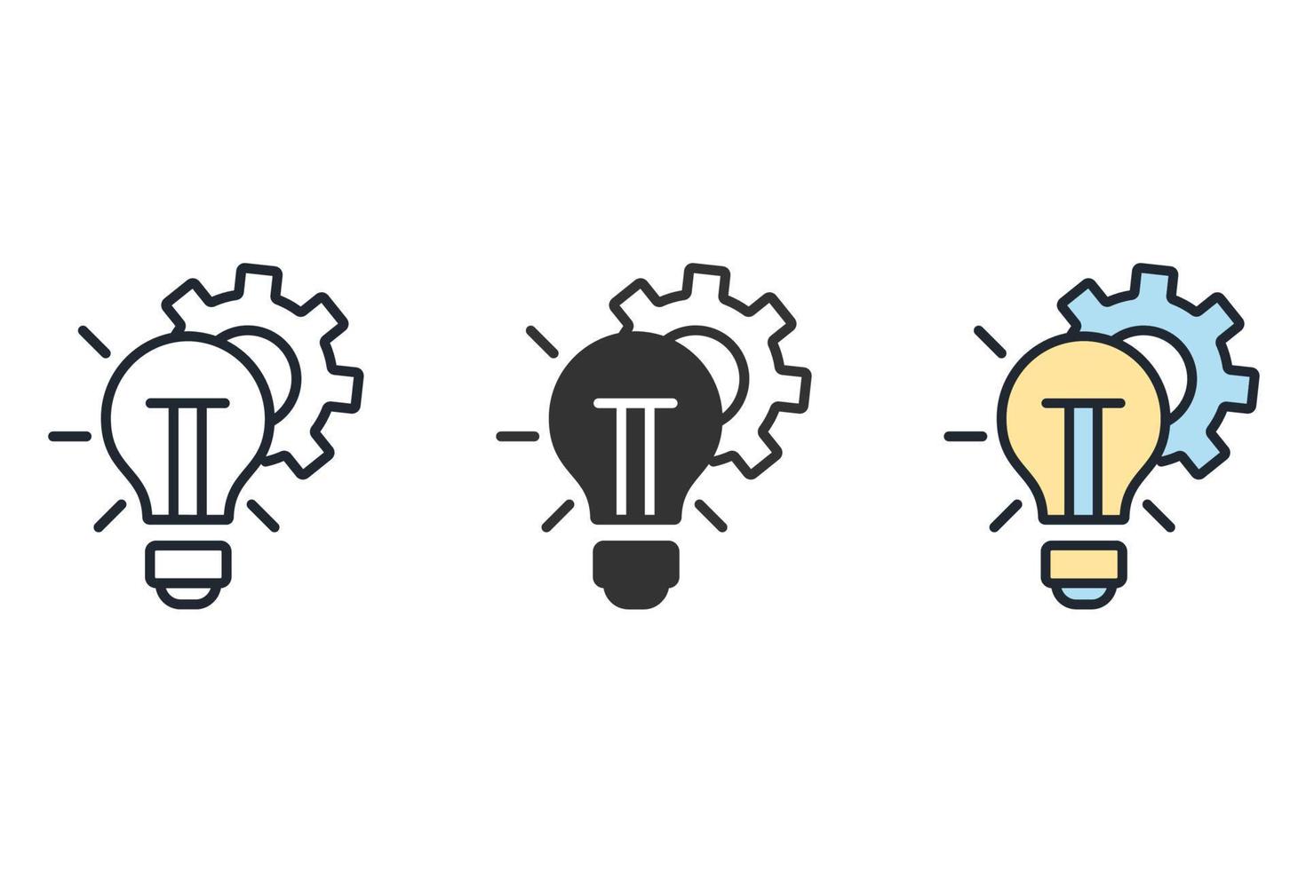 aide idée icônes symbole vecteur éléments pour infographie web