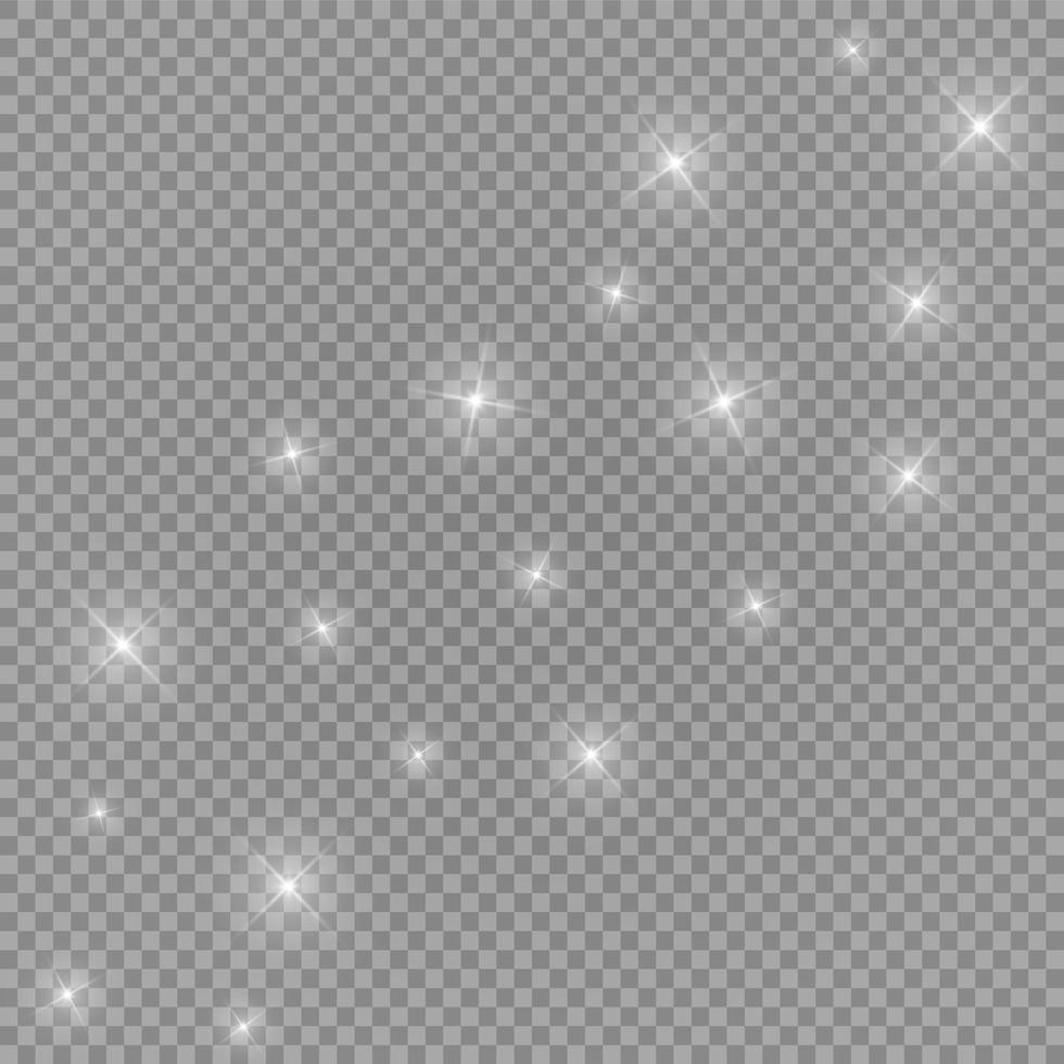 starburst avec des étincelles sur la transparence vecteur