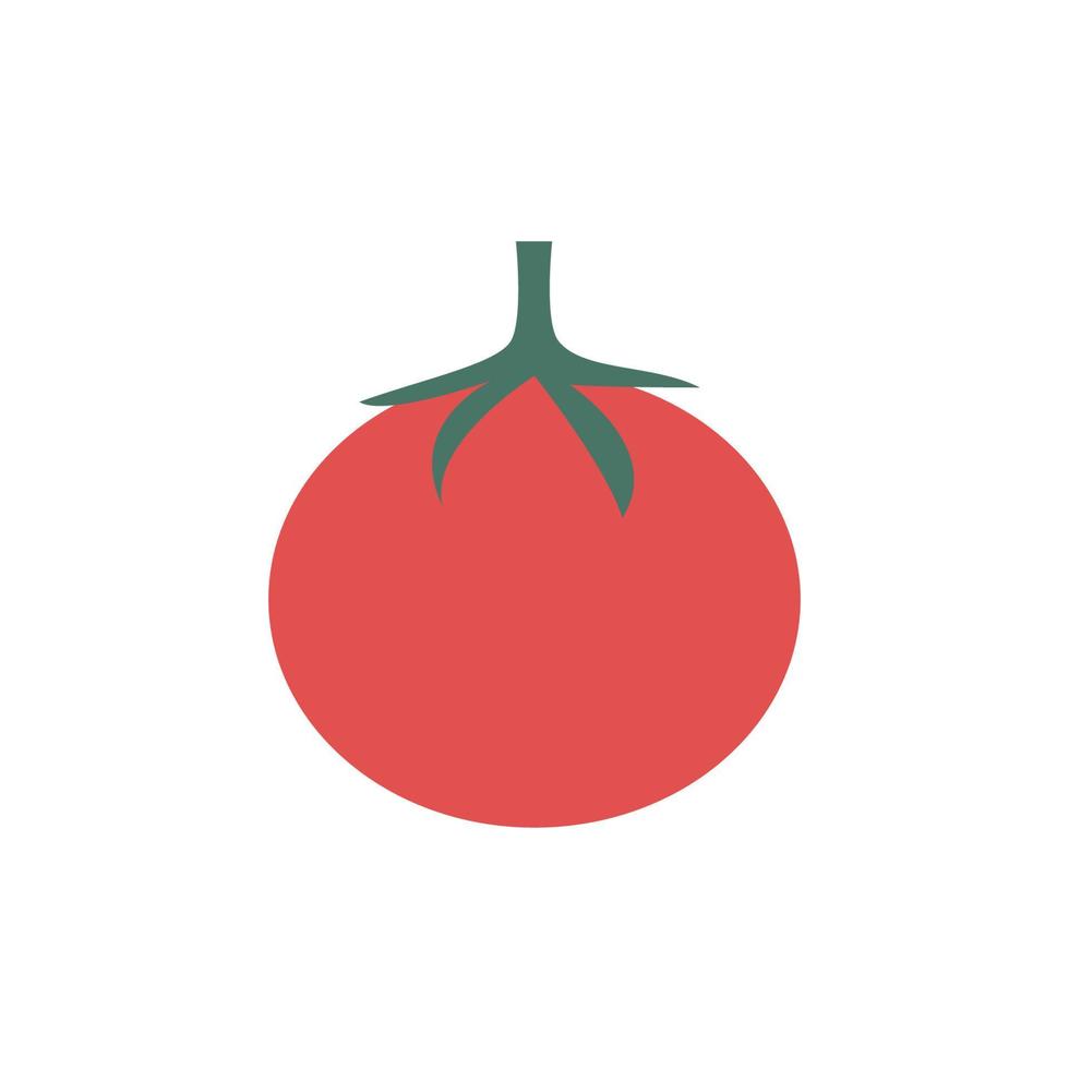 doodle tomate rouge. clipart vectoriel. vecteur