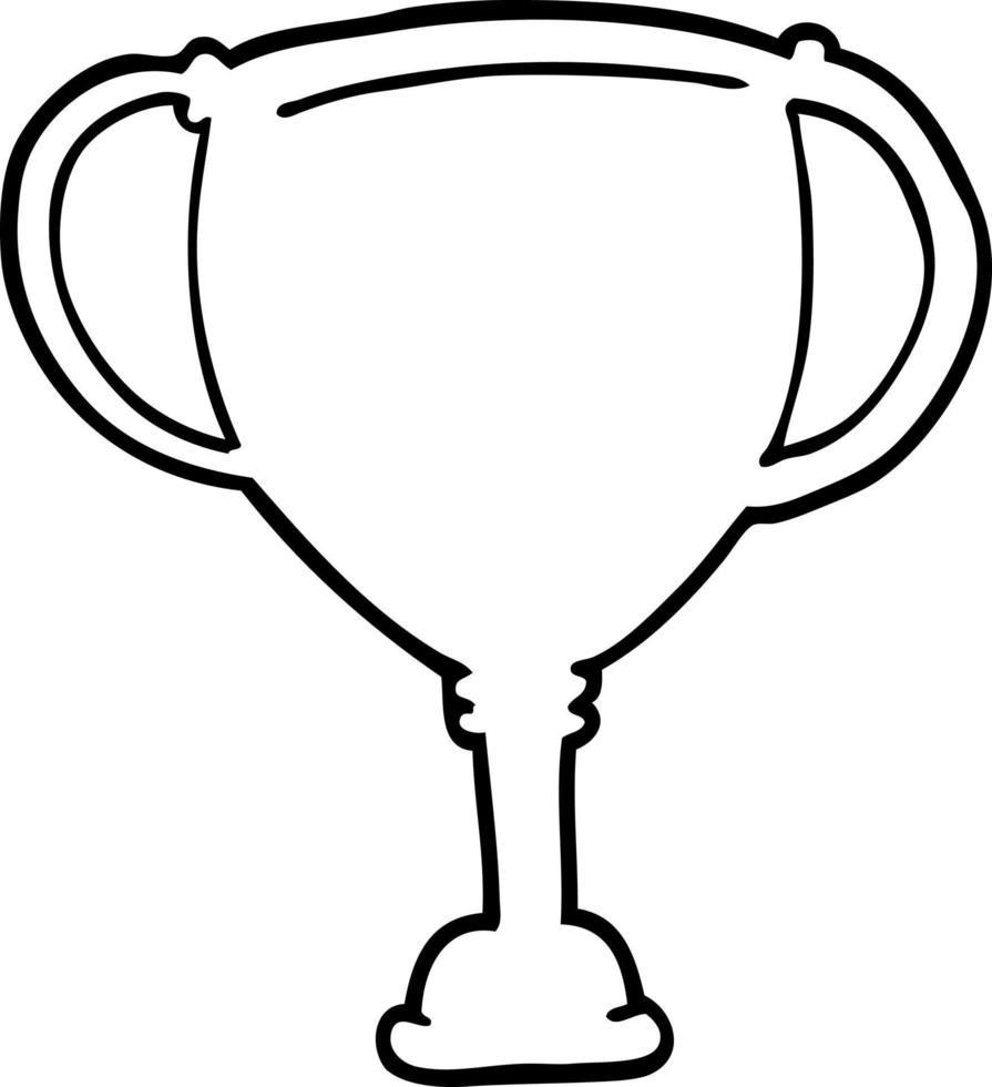 trophée de sport de dessin animé vecteur