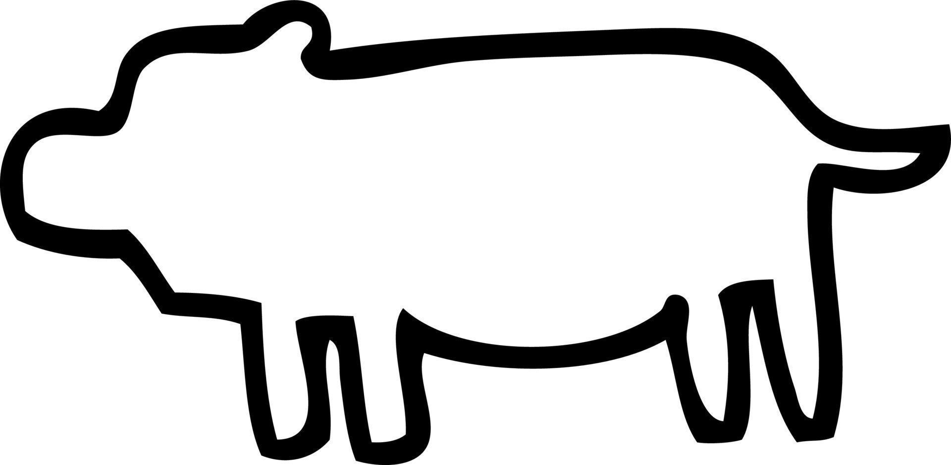 symbole animal de dessin animé vecteur