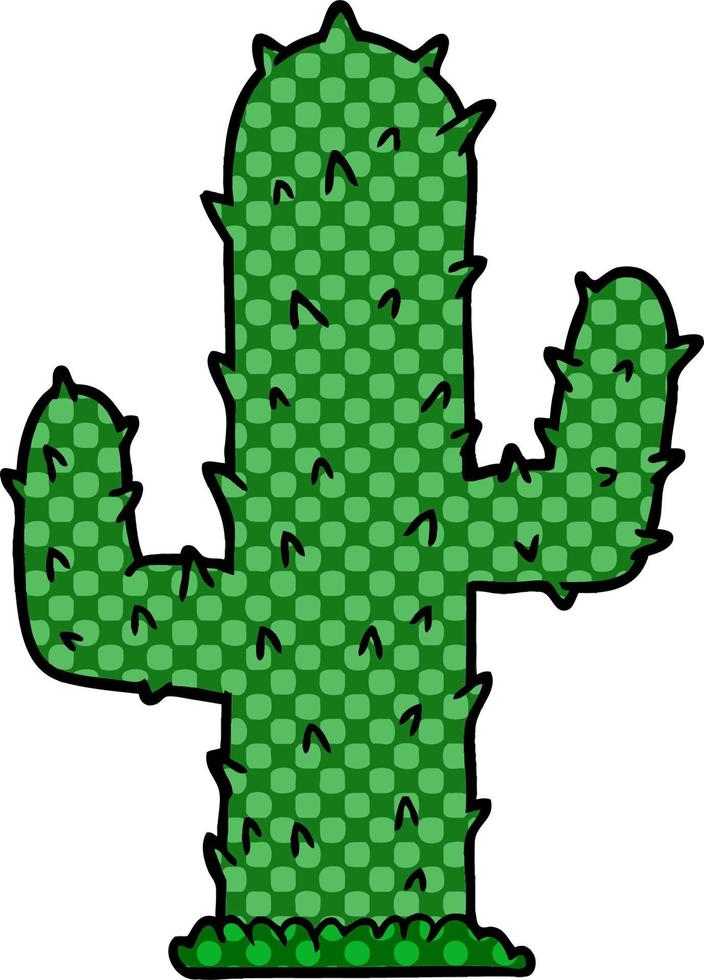 cactus de dessin animé de vecteur