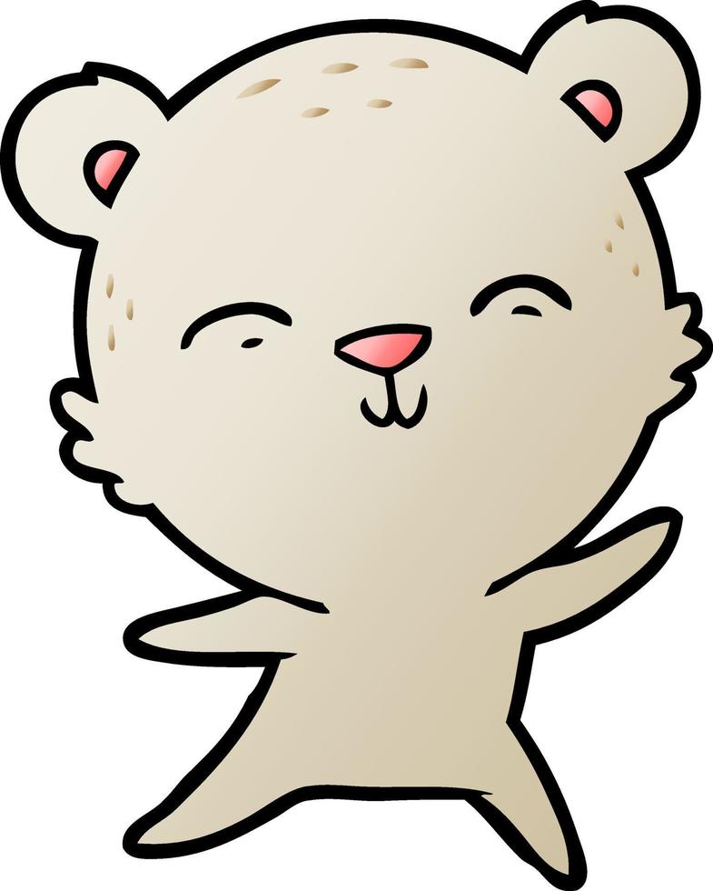 personnage de dessin animé d'ours vecteur