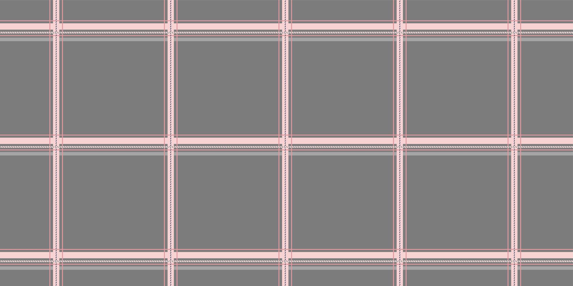 modèle sans couture de plaid tartan rose gris vecteur
