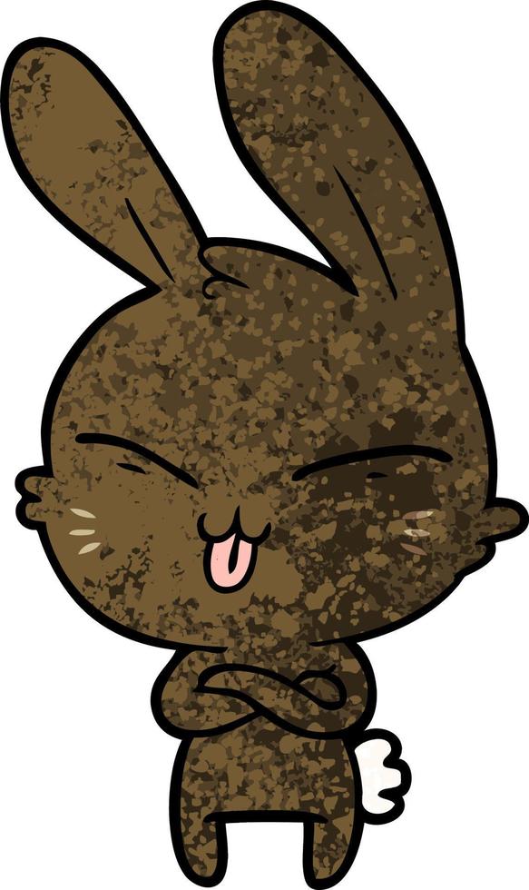 lapin de dessin animé mignon vecteur