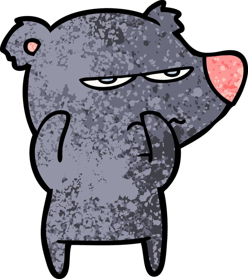 personnage de dessin animé d'ours vecteur