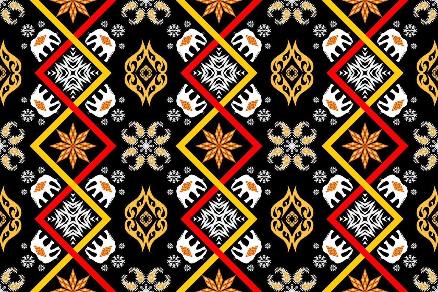 belle broderie.motif oriental ethnique géométrique style traditionnel .aztec, abstrait, vecteur, illustration.design pour la texture, le tissu, les vêtements, l'emballage, la mode, le tapis, l'impression. vecteur