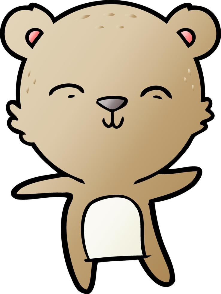 personnage de dessin animé d'ours vecteur