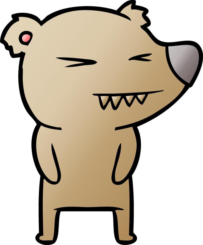 personnage de dessin animé d'ours vecteur